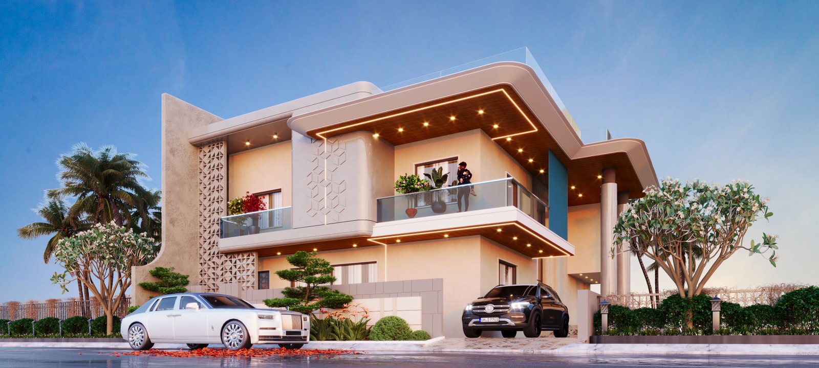 Modern House Elevation Design in Jaipur