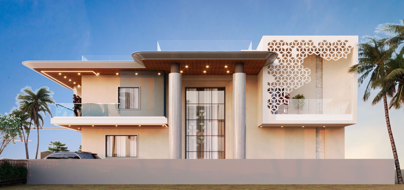 Modern House Elevation Design in Jaipur